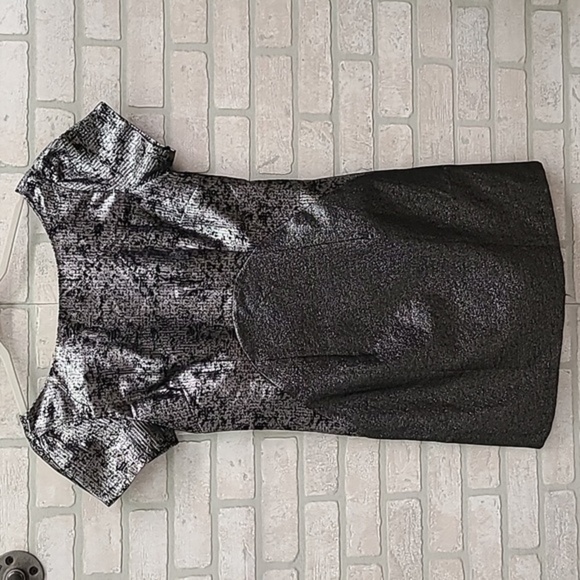 Lucy & Co Dresses & Skirts - Lucy & Co Metallic Foil A-Line Dress Womens Size Small​